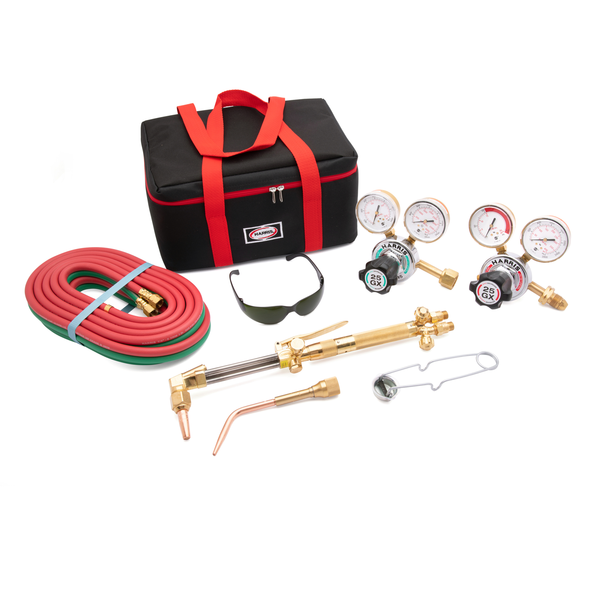 Harris, Model HHD 25GX Deluxe Ironworker Outfit for CGA 540/510 Max. Inlet Pressure 500 PSIG, Model# 4400367